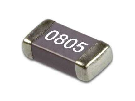 Philips 0805CG821F9AB Wide band SMD ceramic capacitor, 820 pF, 5 MHz - 10 GHz