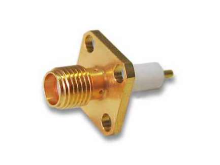 Radiall R125415280 Panel mount SMA female coaxial connector