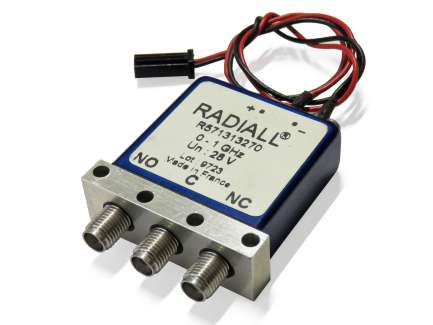 Radiall R571313270 Electromechanical coaxial relay, SPDT, 28V