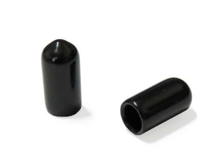   Black PVC dust protective cap for coaxial connectors, ∅6 mm, SMA female
