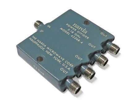 Narda 4326B-4 4-way coaxial power divider, 5 - 18 GHz, 30W
