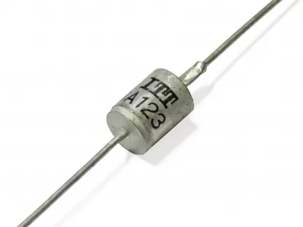 ITT Semiconductors BA123 High capacitance varicap diode, 11V, 60mA, 2400pF max, DO-13
