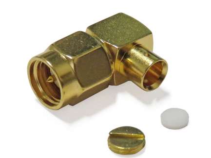 QAXIAL SMA07-10-01 Right angle solder SMA male connector for RG402/.141