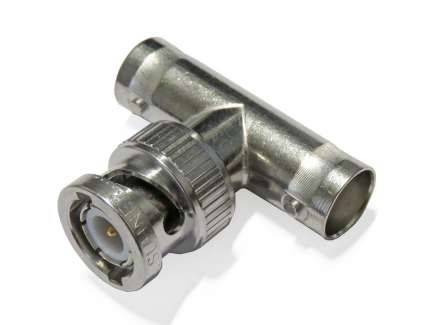 Huber+Suhner 43_BNC-50-0-1/133_NE BNC female/male/female Tee coaxial adapter