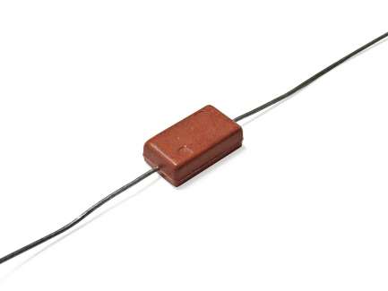 Sangamo DR1C100KO Silver mica capacitor, 10pF, ±10%, 100V