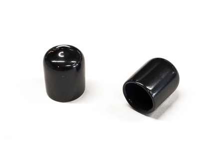   Black PVC dust protective cap for coaxial connectors, ∅21 mm, C/N/UHF male