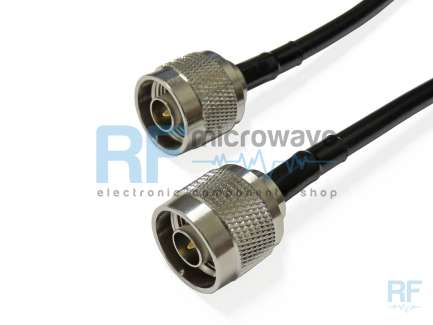 QAXIAL N02N02-03-00250 Cable assembly, 2x N male, RG223, 25 cm