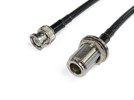 QAXIAL B02N15-22-00500 Cable assembly, N female/BNC male, LLF240, 50 cm