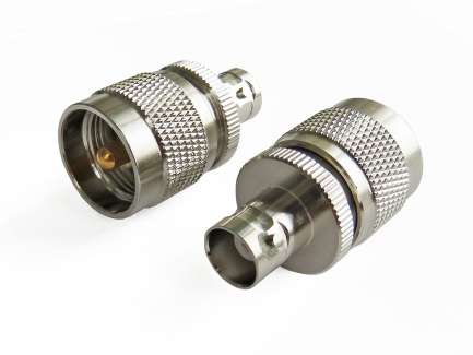 QAXIAL BNC-UHF42-02 Adattatore coassiale BNC femmina UHF maschio (PL259)
