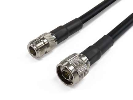 QAXIAL N02N12-24-30000 Cable assembly, N male/N female, LLF400, 30 m