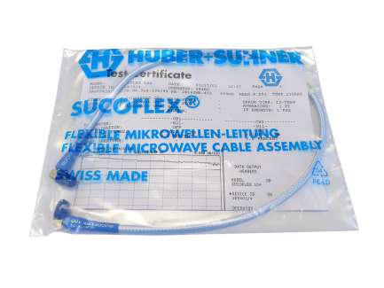 Huber+Suhner SF104/16SMA/16SMA/600 Cable assembly, 2x SMA right angle male, SUCOFLEX_104, 60 cm
