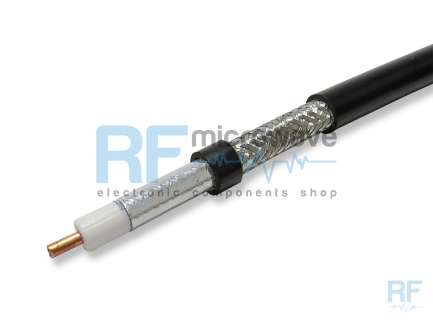 QAXIAL LLF195 Double shield non magnetic foam coaxial cable