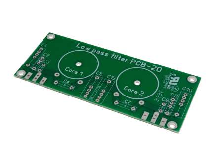   Printed circuit board for TX low pass filters for the HF band