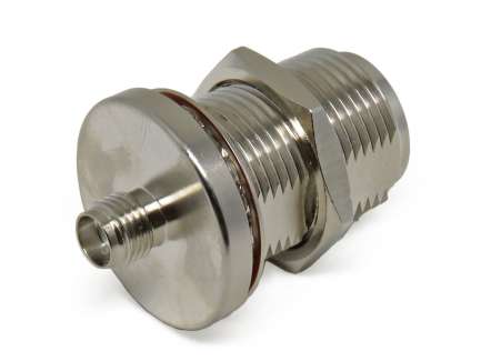 QAXIAL N-SMA43-01 Adattatore coassiale N femmina a SMA femmina passaparete