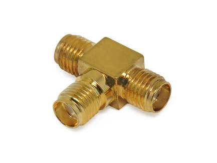 QAXIAL SMA54-01 SMA female/female/female Tee coaxial adapter,