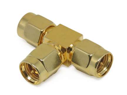 QAXIAL SMA49-01 SMA male/male/male Tee coaxial adapter