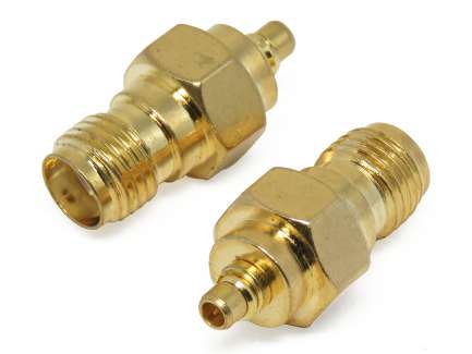 QAXIAL MMCX-SMA42-01 MMCX plug to SMA female coaxial adapter