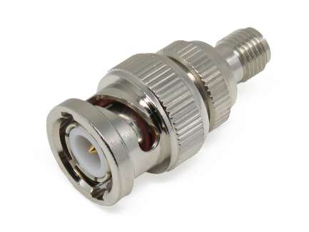 Amphenol RF SMAF-BM1-NT3G-50 BNC male to SMA female coaxial adapter