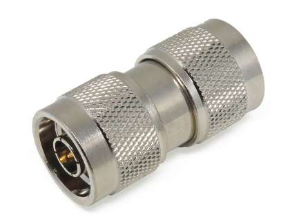 Amphenol RF N2071A1-NT3G-50 N male to N male coaxial adapter