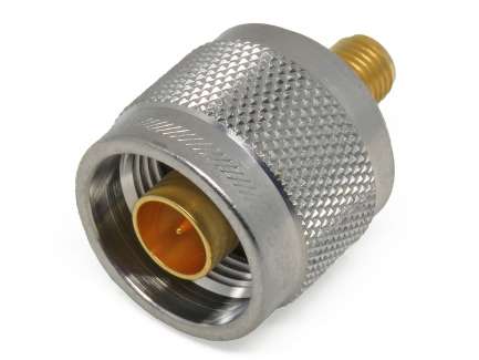 Huber+Suhner 33_N-SMA-50-1/113_UE N male to SMA female coaxial adapter