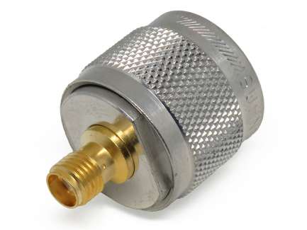 Huber+Suhner 33_N-SMA-50-1/113_UE N male to SMA female coaxial adapter