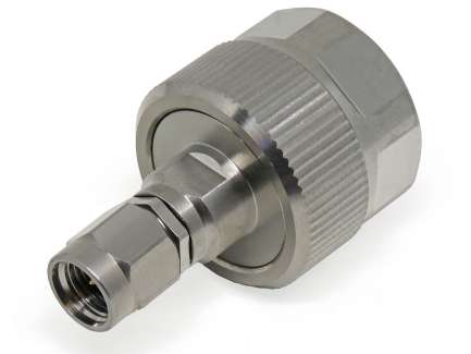 QAXIAL N-PC3541-PS N male to PC3.5 male adapter, dc - 18 GHz precision series
