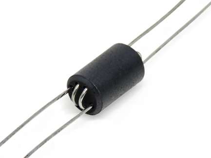   VK200 ferrite choke inductor, 1½ + 1½ turns, Z=600Ω @ 100MHz