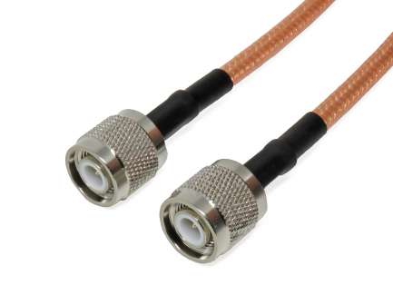 QAXIAL T02T02-05-01000 Cable assembly, 2x TNC male, RG142, 1 m