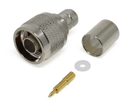 QAXIAL N02-07C-01 Crimp N male connector for LMR400/LLF400