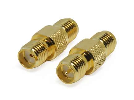 QAXIAL RPSMA-SMA40-01 Adattatore coassiale RP-SMA femmina a SMA femmina