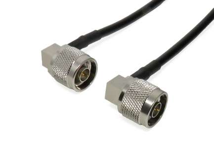 QAXIAL N07N07-12-00400 Cable assembly, 2x N right angle male, RG223, 40 cm