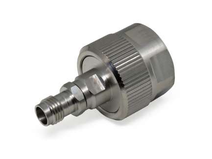 QAXIAL 2.4M-N42-02PS 2.4mm female to N male adapter, dc - 18 GHz precision series