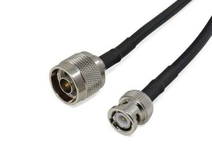 QAXIAL B02N02-12-00750 Cable assembly, BNC male/N male, RG223, 75 cm