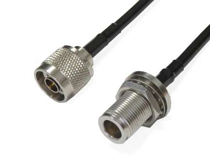 QAXIAL N02N15-12-00500 Cable assembly, N male/female, RG223, 50 cm