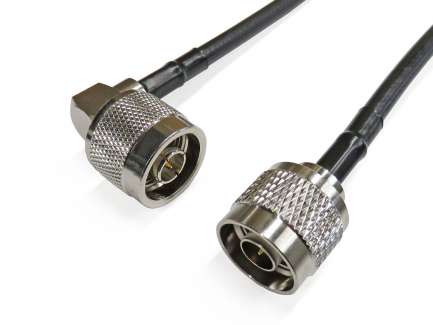 QAXIAL N02N07-12-02000 Cable assembly, N male/right angle male, RG223, 2 m