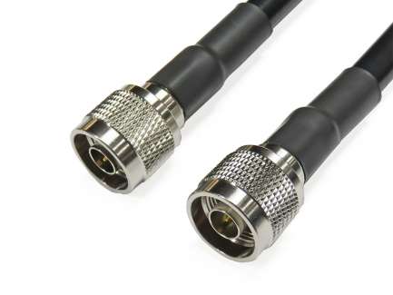 QAXIAL N02N02-24-01000 Cable assembly, 2x N male, LLF400, 1 m