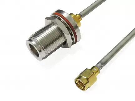   Cavo coassiale assemblato, N femmina/SMA maschio, UT141-AL-TP, 2.2 m