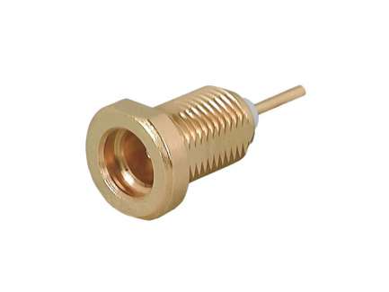 Huber+Suhner 22_MMCX-50-0-4/111_OH Bulkhead MMCX jack connector round post