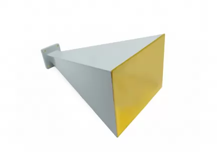 QAXIAL HAR75-20 Antenna a tromba a guadagno standard, WR-75, 9.84 - 15 GHz, 20 dBi, flangia quadra UBR-220