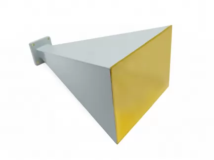 QAXIAL HAR90-20 Antenna a tromba a guadagno standard, WR-90, 8.2 - 12.5 GHz, 20 dBi, flangia quadra UBR-100