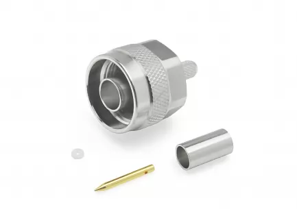 QAXIAL N02-01A-01 Conector coaxial N macho de crimpado para RG223 / RG142 / RG400