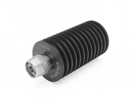 QAXIAL ATN-0350-06 N attenuator, 3 dB, 50 W, DC–6 GHz – High-Power RF Series